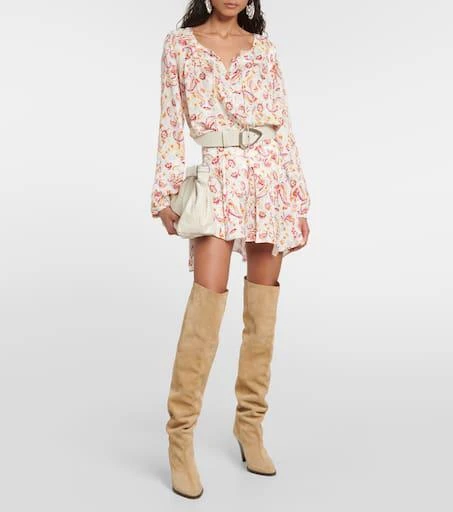 Isabel Marant Prian printed silk-blend blouse 2