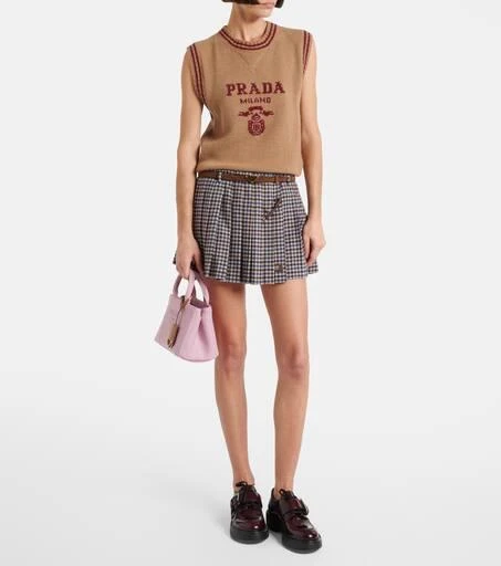 Prada Mini canvas shoulder bag 5