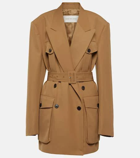 Dries Van Noten Double-breasted gabardine jacket 1