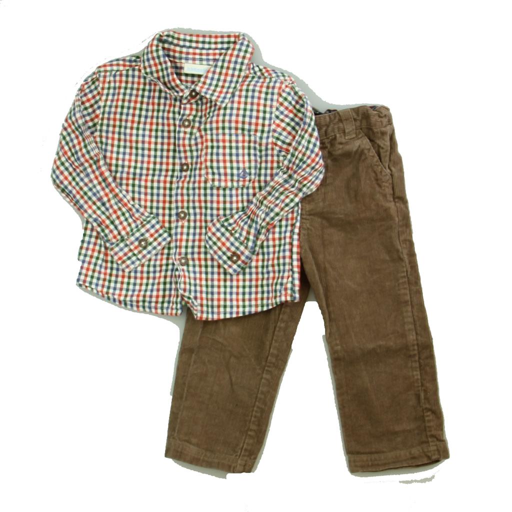 JoJo Maman Bébé Boys Red | Blue | Green | Brown Apparel Sets
