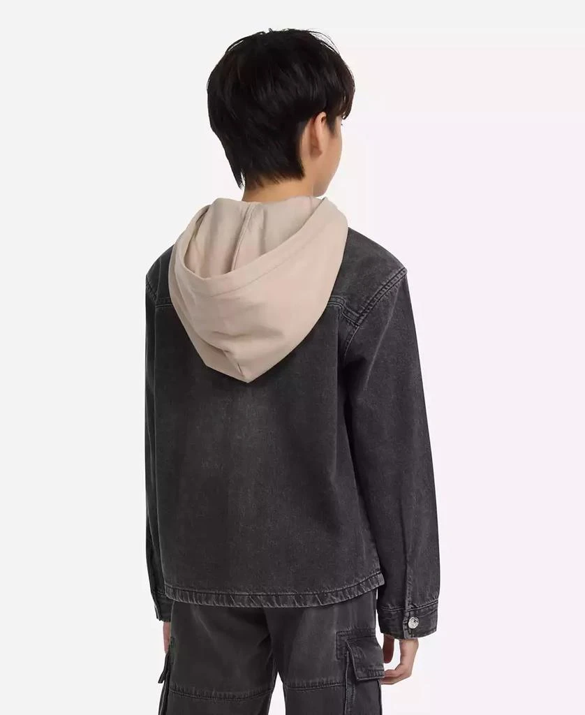 abercrombie kids Boys Hooded Zip Denim Jacket 2