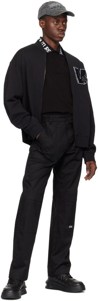 Versace Black Patch Bomber Jacket 4