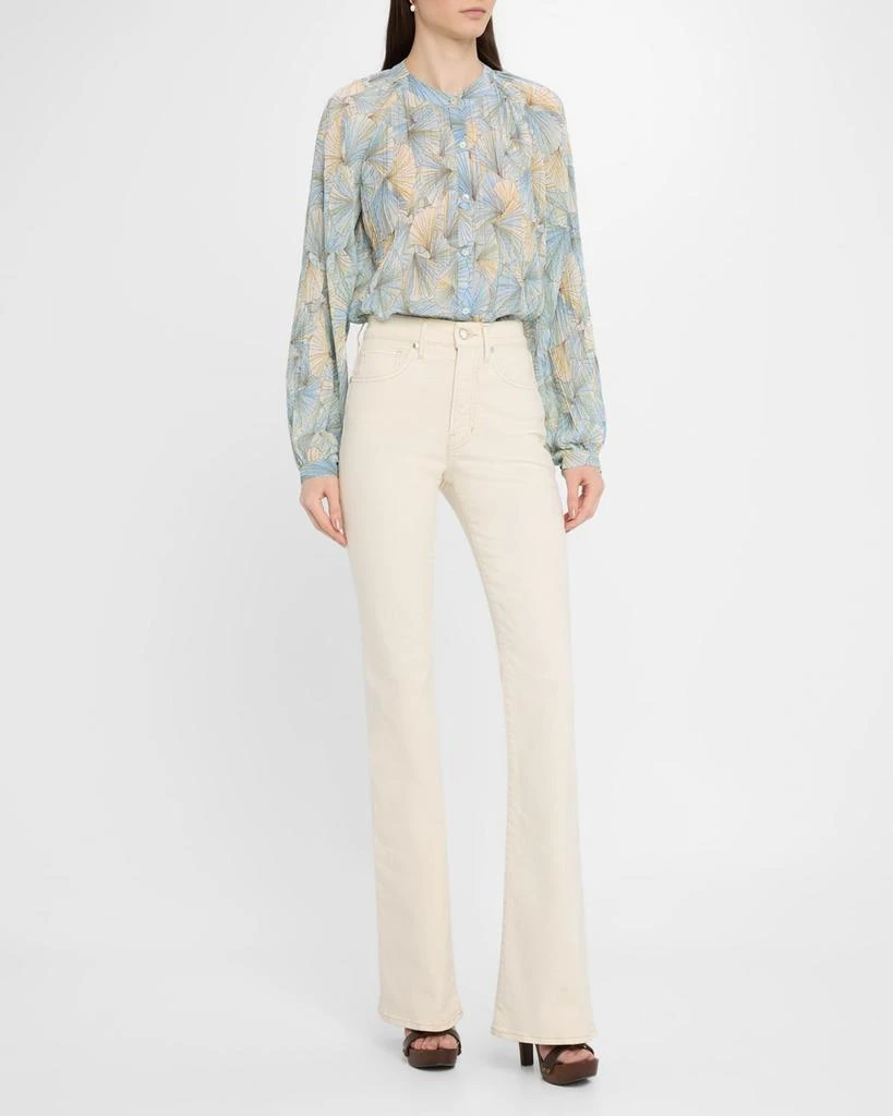 VERONICA BEARD Fennel Button-Front Blouse 2