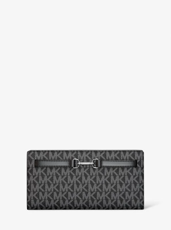Michael Kors Carson Large Signature Logo Wallet 1