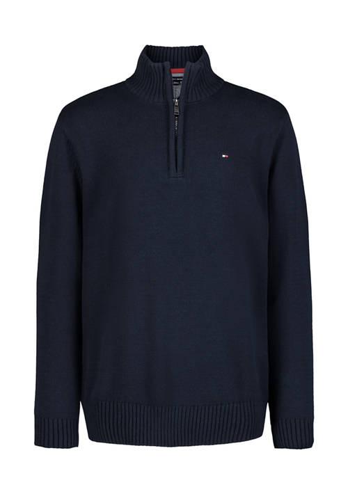 Tommy Hilfiger Hilfiger Boys 4 7 Solid 1 4 Zip Sweater Knit Pullover