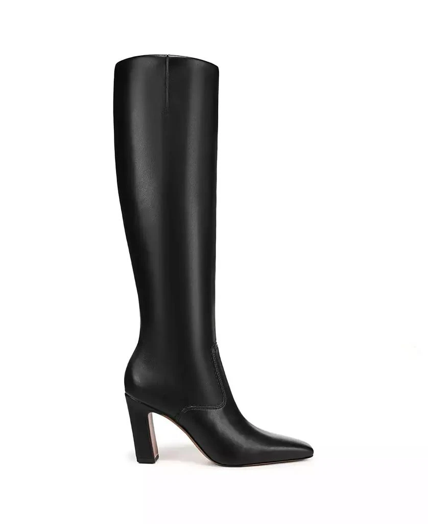 Franco Sarto Women's Bowman Wide Calf Knee High Boots (Black Faux Leather) - Size 5.5 M