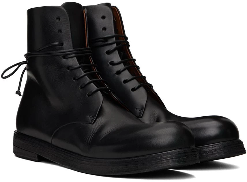 Marsèll Black Zucca Zeppa Lace Up Ankle Boots 4