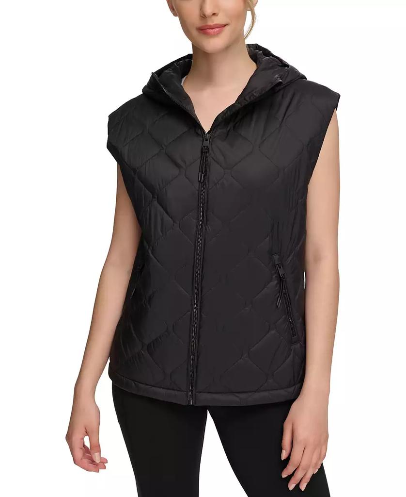 Calvin Klein Women's Quilted Oversized Hooded Vest