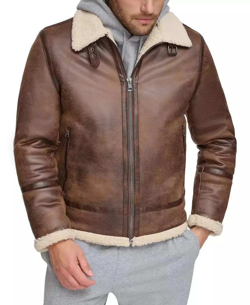 Calvin Klein Men's Classic Faux Shearling B-3 Bomber Jacket 1