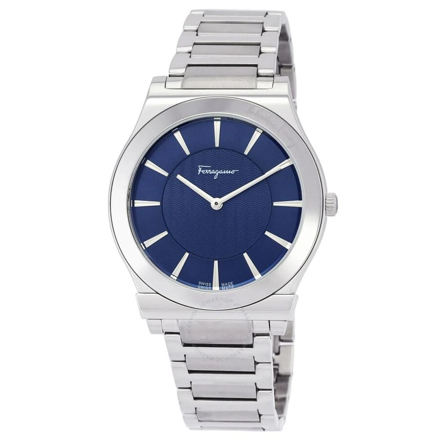 Salvatore Ferragamo 1898 Slim Quartz Blue Dial Men's Watch SFPE00719 1