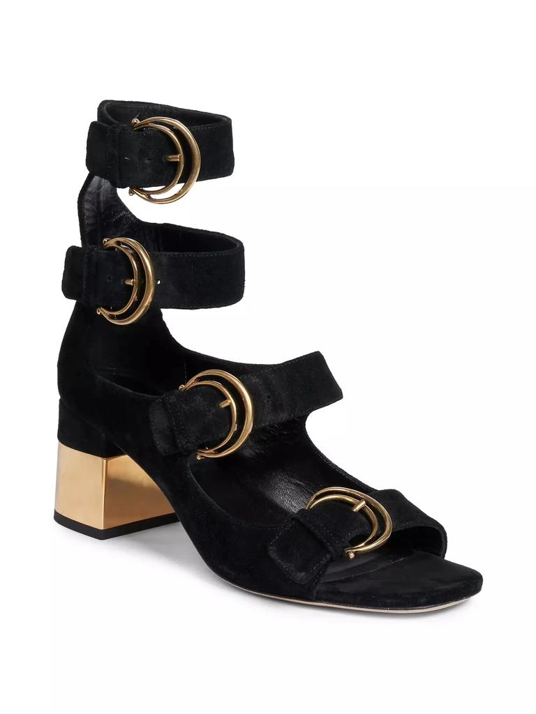 Chloé Alize Suede Buckle Sandals 2