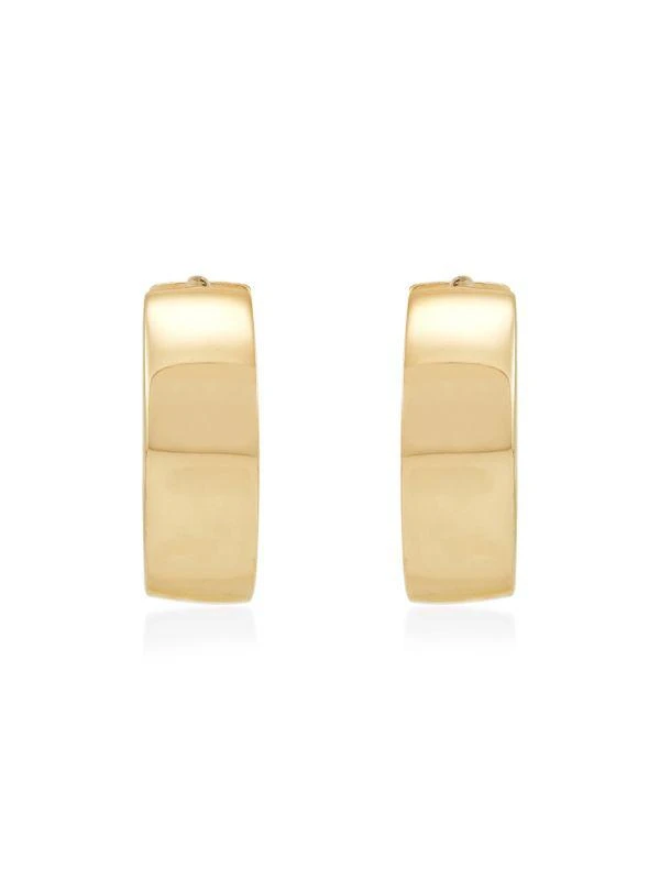 Saks Fifth Avenue 14K Yellow Gold Huggie Earrings 2