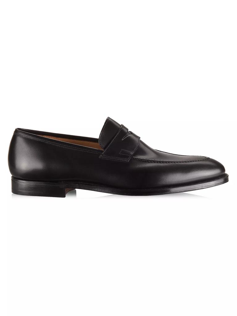 Crockett & Jones Sydney Leather Penny Loafers BLACK-CALF 7.5