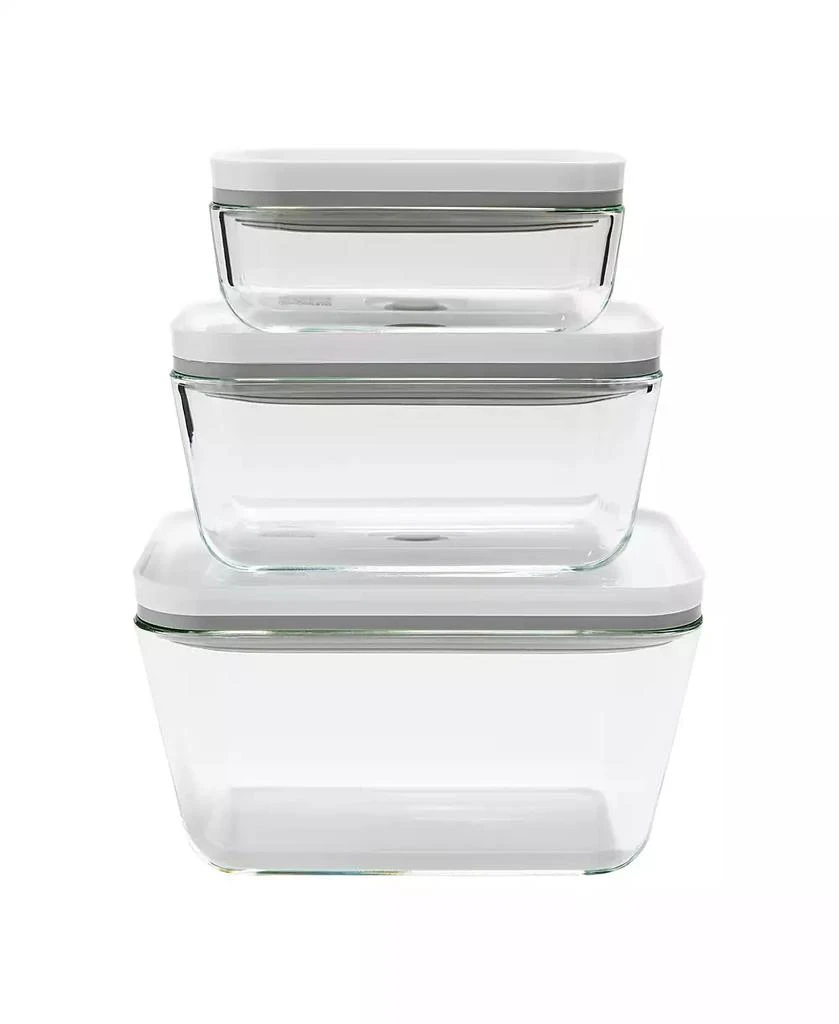 Zwilling Fresh & Save Assorted 3-Pc. Glass Rectangular Vacuum Box Set 3