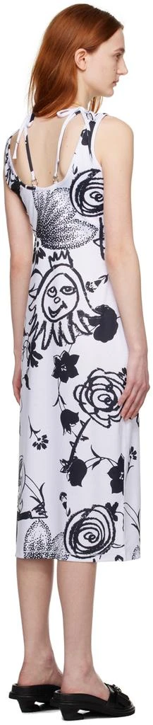 CHOPOVA LOWENA SSENSE Exclusive White Mars Midi Dress 3