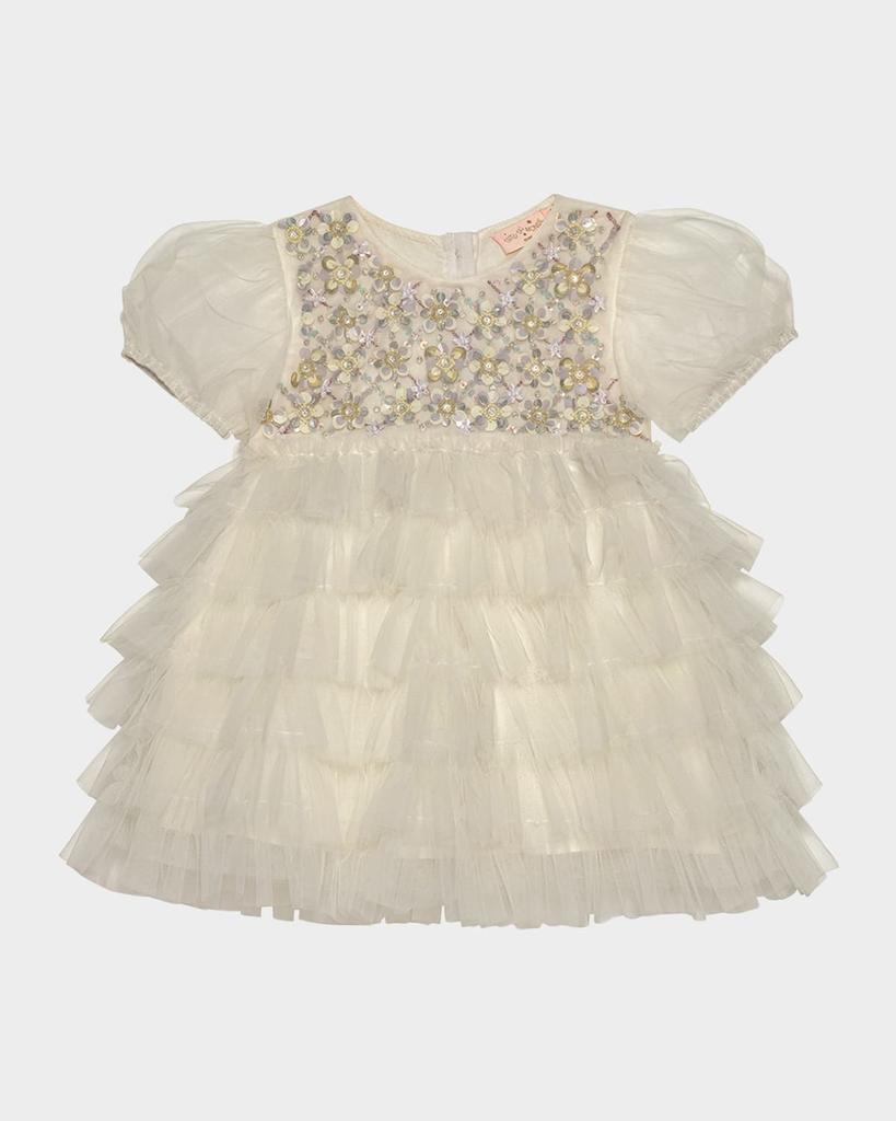 Tutu Du Monde Girl's Bebe Meadow Embellished Tulle Dress, Size Newborn-24M