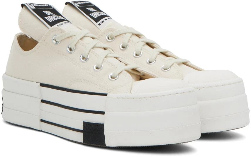 Rick Owens DRKSHDW Beige Converse Edition Drkstar Ox Low Top Sneakers 4