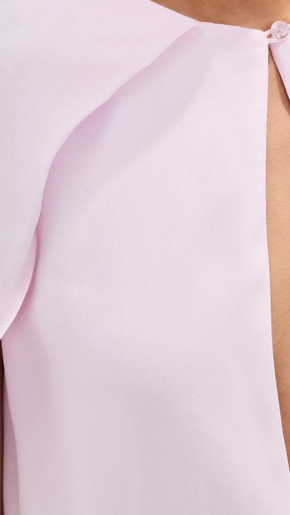 Brandon Maxwell The Edith Deep V Cape Mini Dress 5