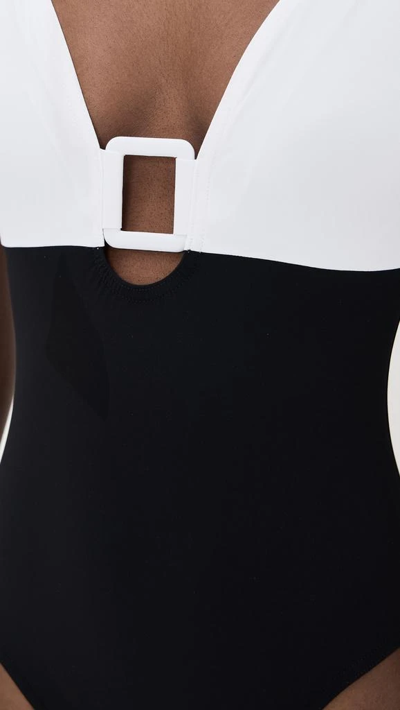 Karla Colletto Mira V Neck Silent Underwire Tank with High Back One Piece 5
