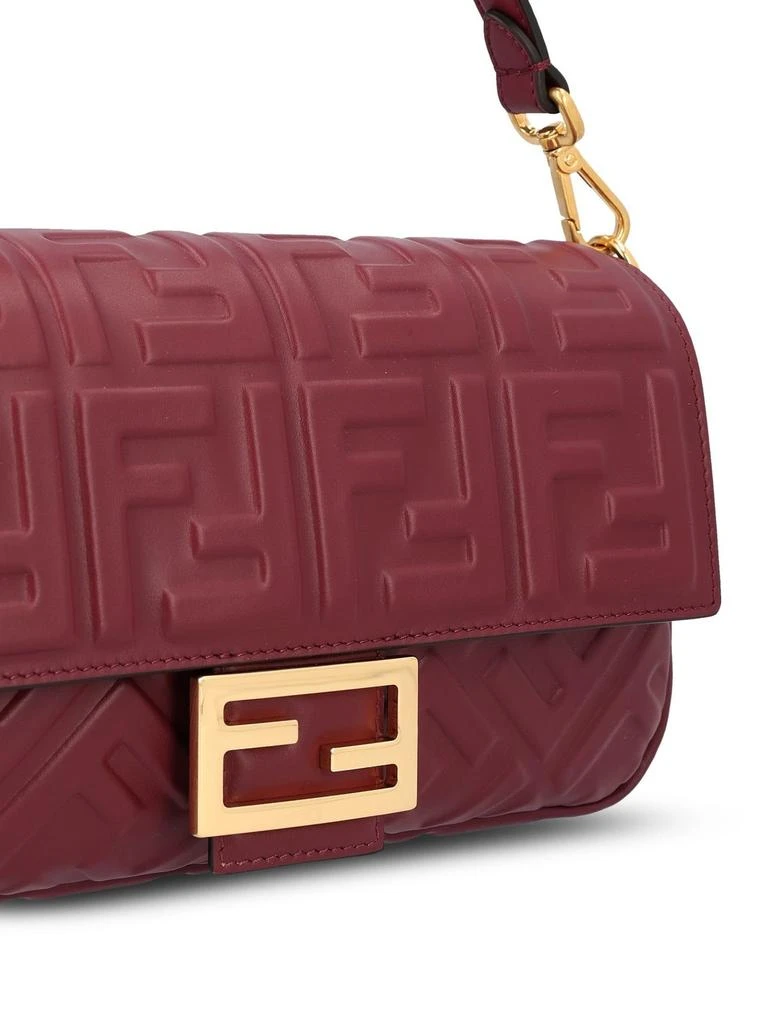 Fendi Fendi Baguette FF Embossed Shoulder bag 4