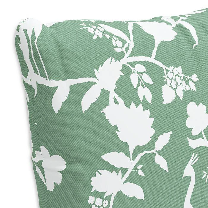 Sparrow & Wren Down Pillow in Peacock Green, 20 x 20" 2