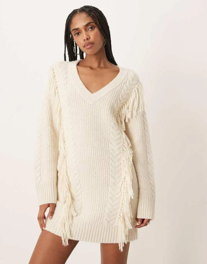 Shop Abercrombie & Fitch mini jumper dress with fringing in cream on Sale at BeyondStyle Get 71% Off Abercrombie & Fitch mini jumper dress with fringing in cream with Limited-Time Flash Shop Abercrombie & Fitch mini jumper dress with fringing in cream on Sale at BeyondStyle Get 71% Off Abercrombie & Fitch mini jumper dress with fringing in cream with Limited-Time Flash