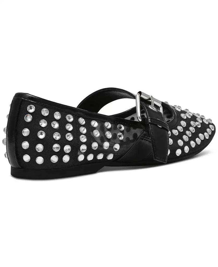 DV Dolce Vita Women's Mellie Buckle Strap Mesh Mary Jane Flats 6