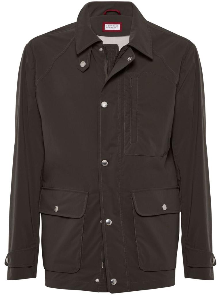 Brunello Cucinelli Camel Jacket With Patch Pockets - Suits