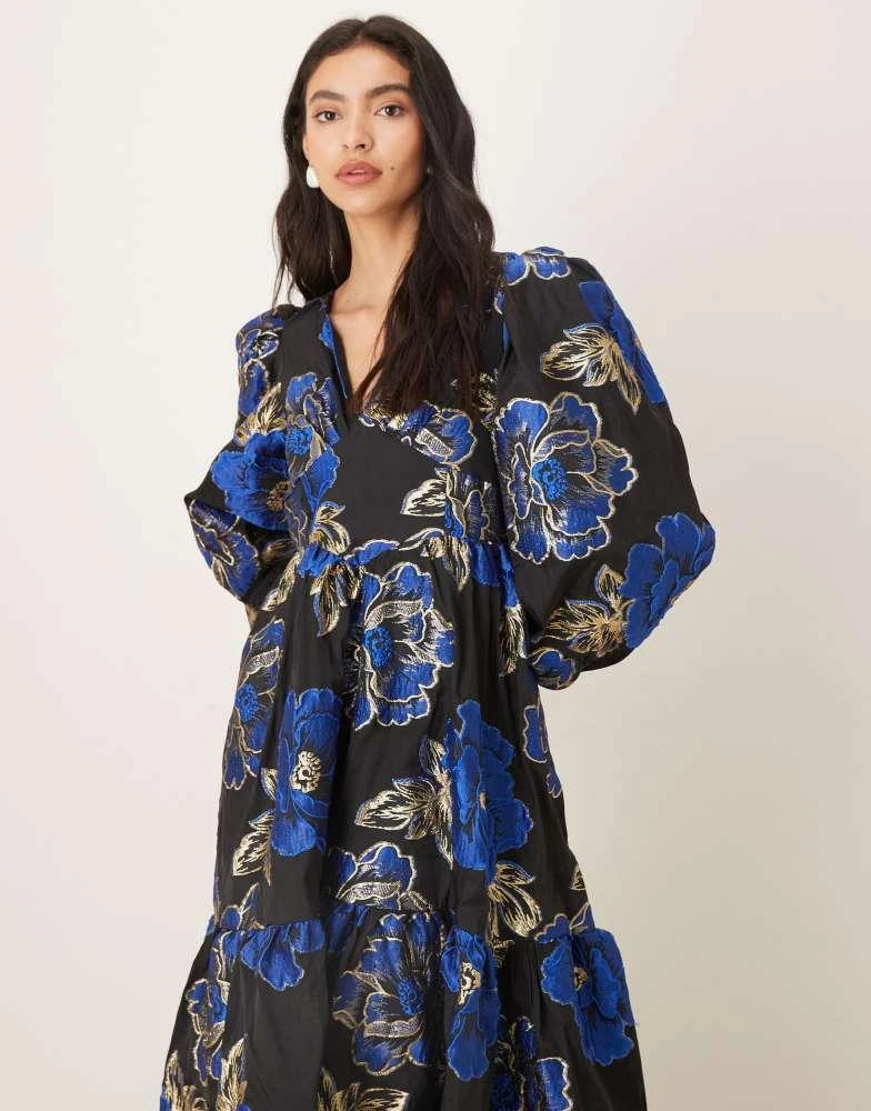 Shop Sister Jane Blues midi dress in black with blue floral jacquard on Sale at BeyondStyle Get Lowest price in three month Sister Jane Blues midi dress in black with blue Shop Sister Jane Blues midi dress in black with blue floral jacquard on Sale at BeyondStyle Get Lowest price in three month Sister Jane Blues midi dress in black with blue