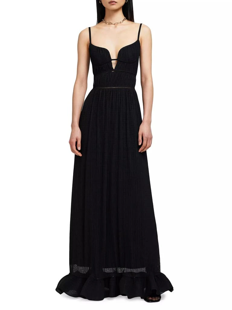 SIMKHAI Maude Crinkled Bustier Gown 2