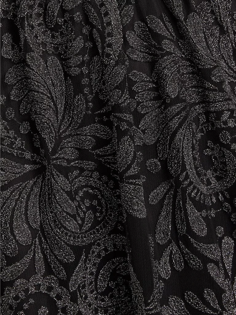 Saloni Rachel Paisley Tulle Maxi Dress 7