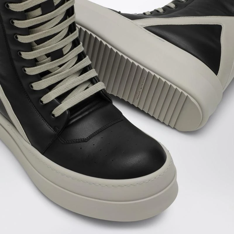 Rick Owens Geobasket black/pearl grey high sneaker 5