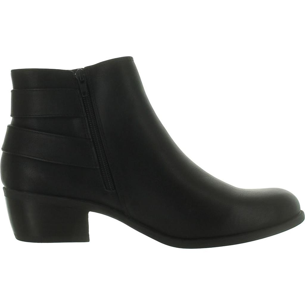 b.o.c. Womens Faux Leather Block Heel Ankle Boots