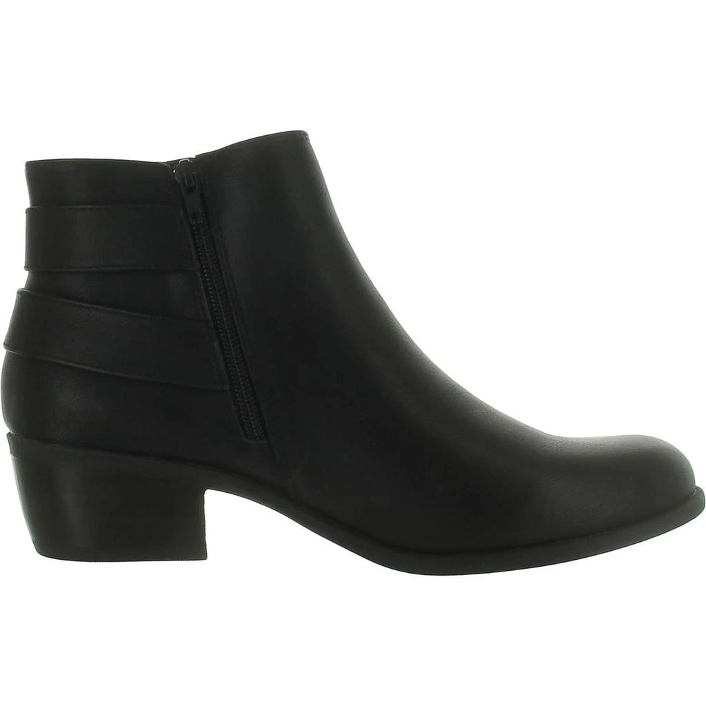 b.o.c. Womens Faux Leather Block Heel Ankle Boots 2