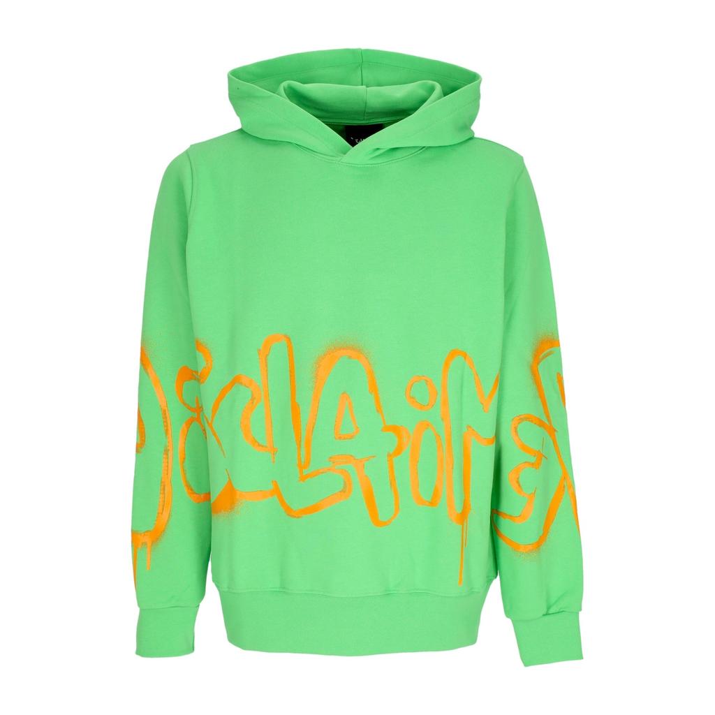 Disclaimer Men's Lightweight Hooded Sweatshirt Big Logo Hoodie Lime