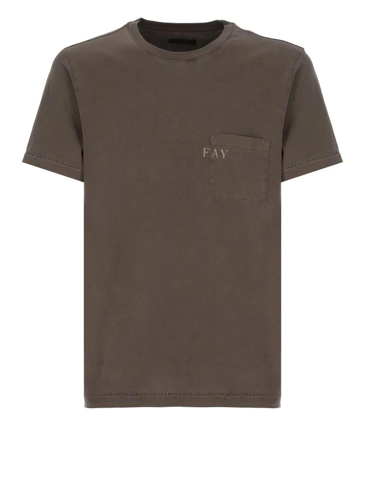 FAY Fay Pocket Crew Neck T-Shirt 1