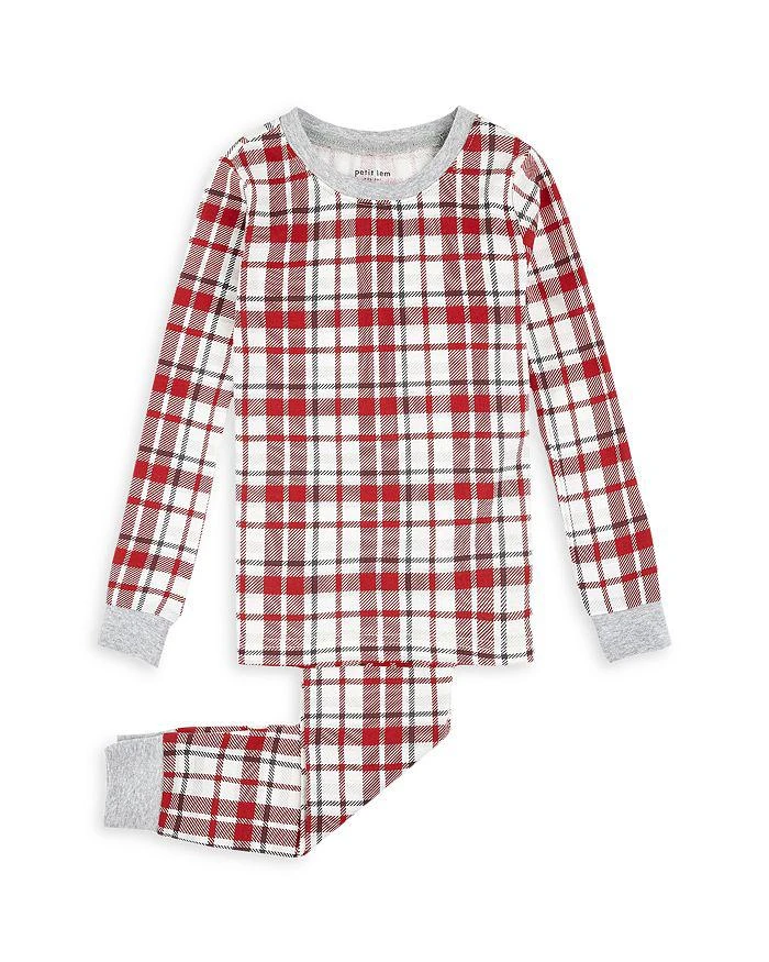 Petit Lem Unisex Plaid Long Sleeved Pajama Set - Big Kid 1