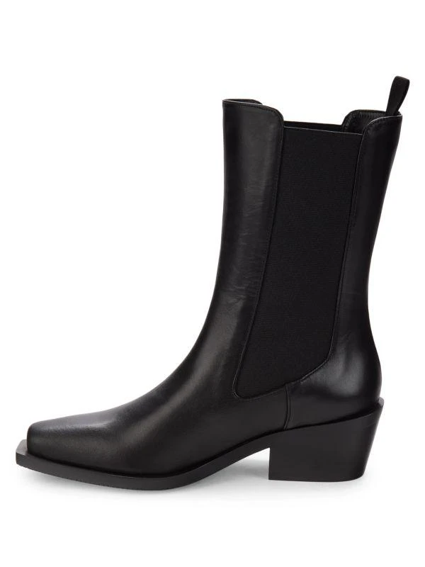 Stuart Weitzman Miley Leather Ankle Chelsea Boots 4