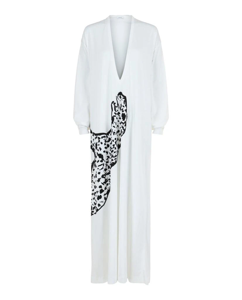 Salvatore Ferragamo V-Neck Oversized Maxi Dress from Maison Beyond