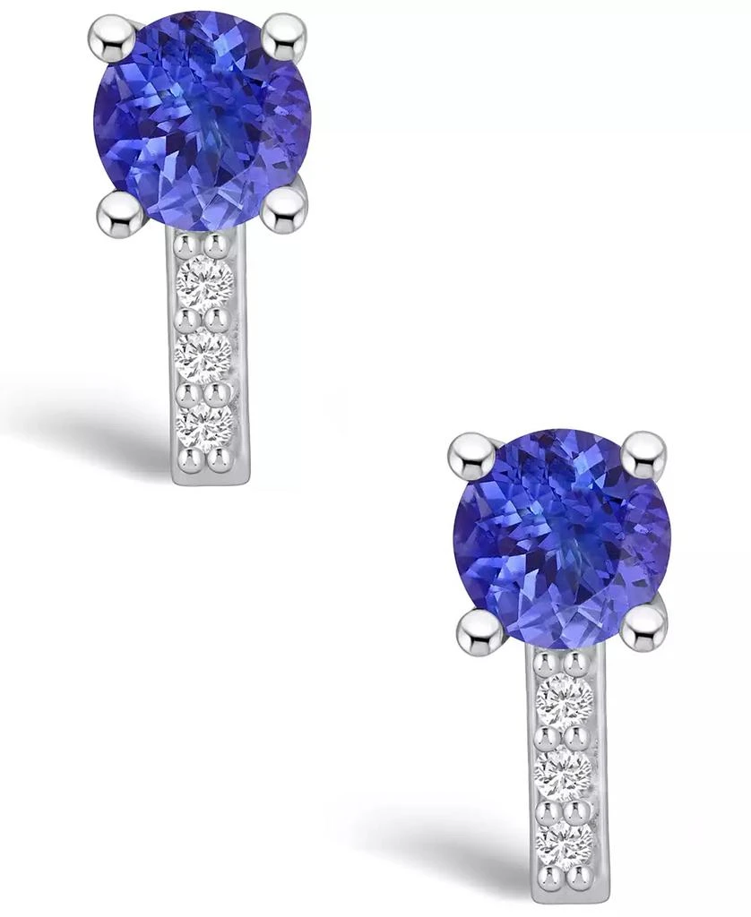 Macy's Tanzanite (1-5/8 Ct. t.w.) and Diamond (1/8 Ct. t.w.) Stud Earrings 3