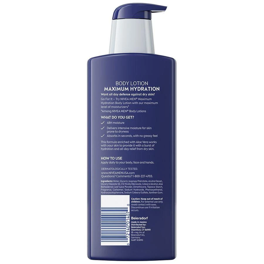 Nivea Maximum Hydration Nourishing Body Lotion Aloe Vera 4