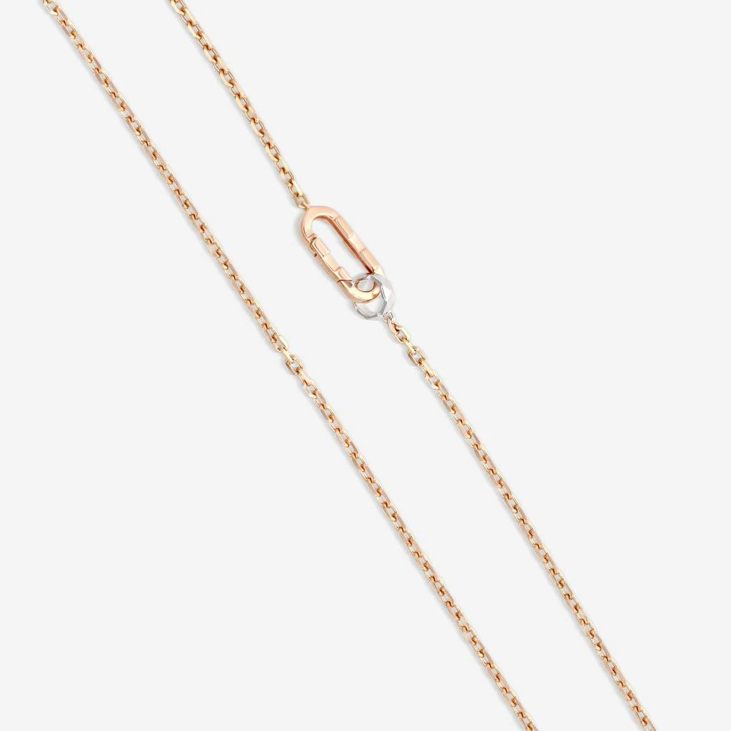 Gucci Gucci Link to Love 18K Rose 
White Gold Pendant Necklace YBB78667100200U-copy 3