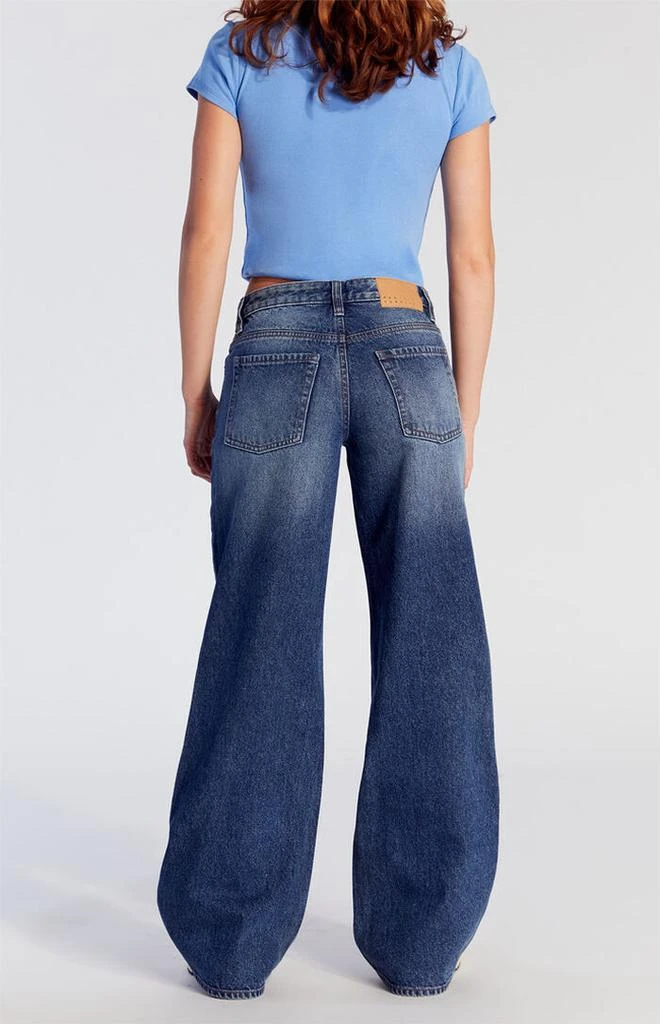 PacSun Casey Low Rise Baggy Jeans Dark Indigo 4