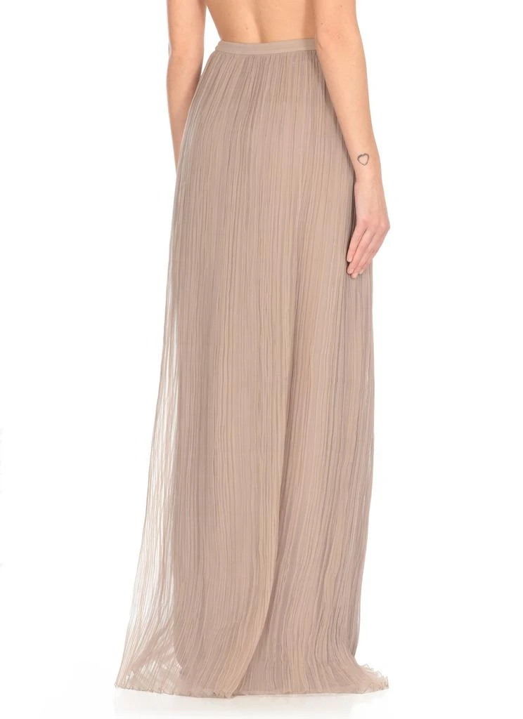 Alberta Ferretti Alberta Ferretti Pleated Satin Midi Skirt 3