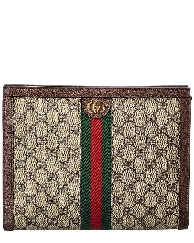 Gucci Ophidia GG Supreme Canvas & Leather Pouch 1