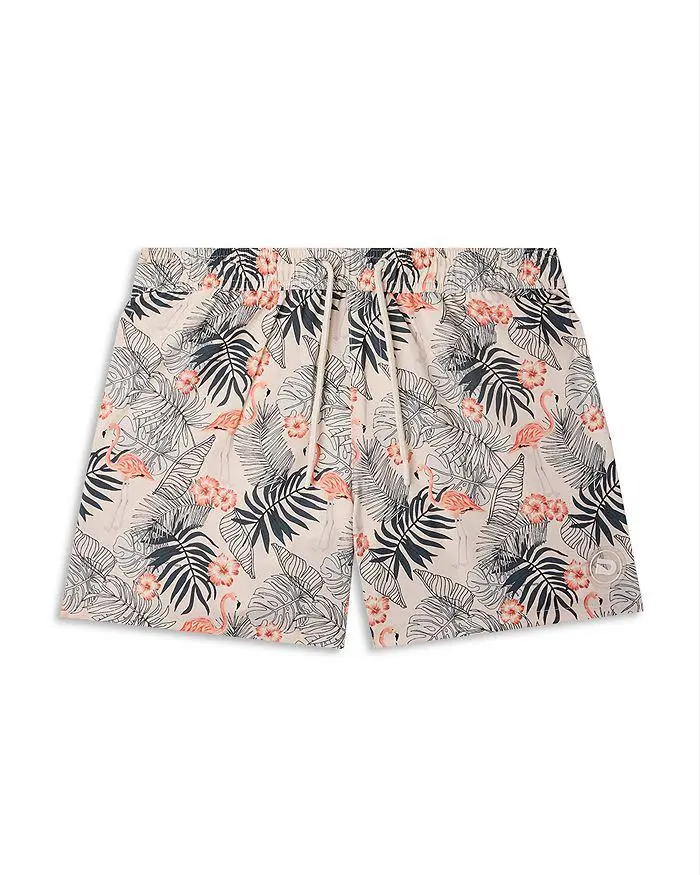 THE DRIP SHOP Boys' Flamingo Bliss Swim Shorts - Big Kid