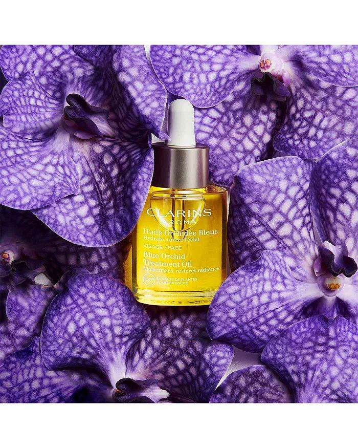Clarins Blue Orchid Radiance & Hydrating Face Treatment Oil 1 oz. 2