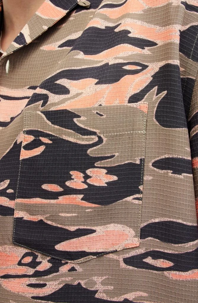 ALL SAINTS Solar Camo Short Sleeve Ripstop Button-Up Shirt 2