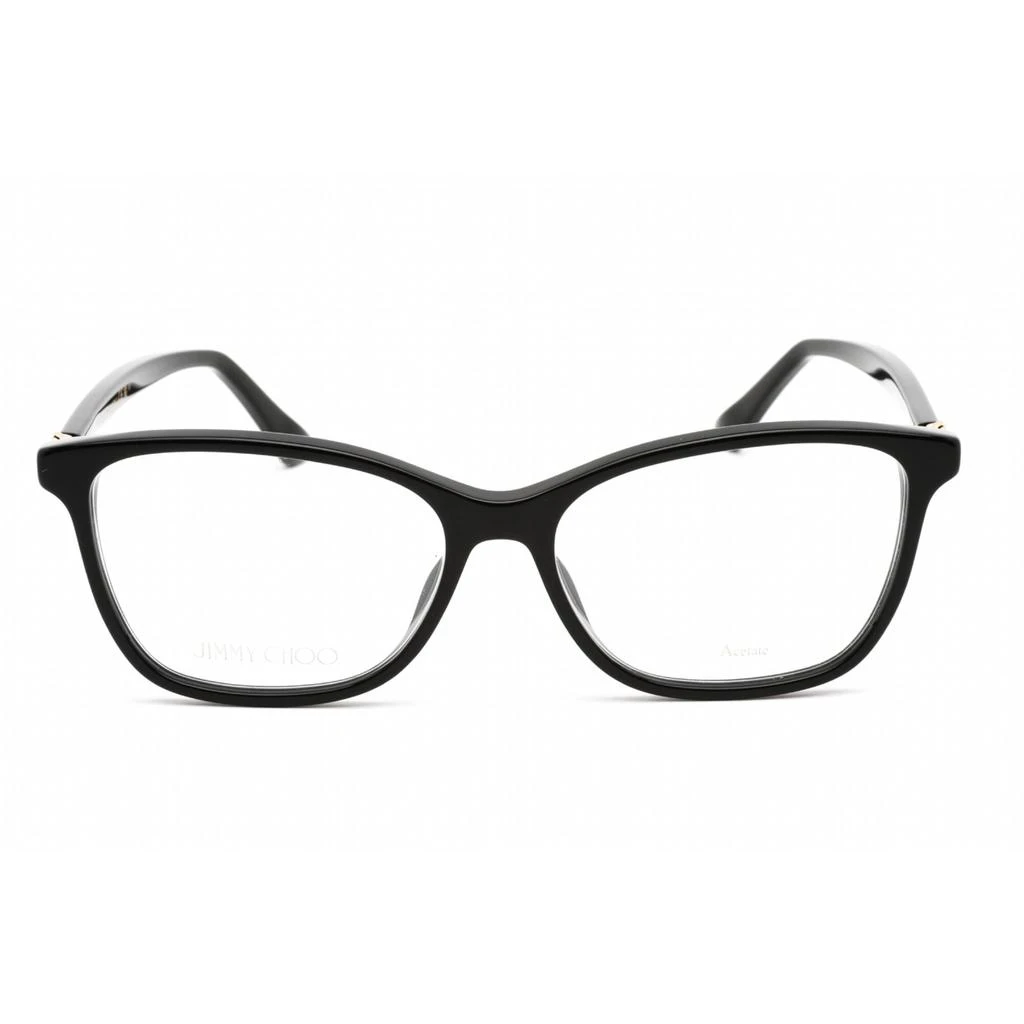 Jimmy Choo Jimmy Choo Women's Eyeglasses - Full Rim Cat Eye Black Acetate/Metal | JC377 0807 00 2