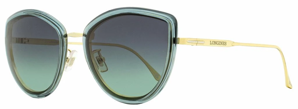 Longines Women's Butterfly Sunglasses LG0010H 84W Transparent Blue  56mm 1